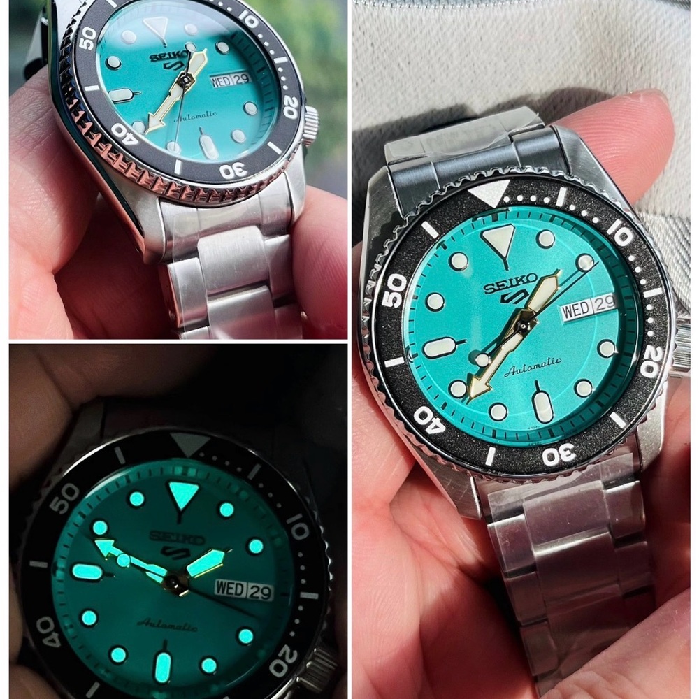 Seiko 5 Sport SRPK33 10ATM Water Resistant 38mm Vibrant Green Dial Automatic